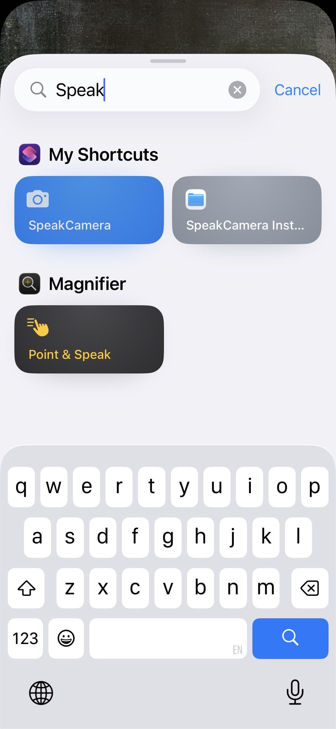 Select shortcut